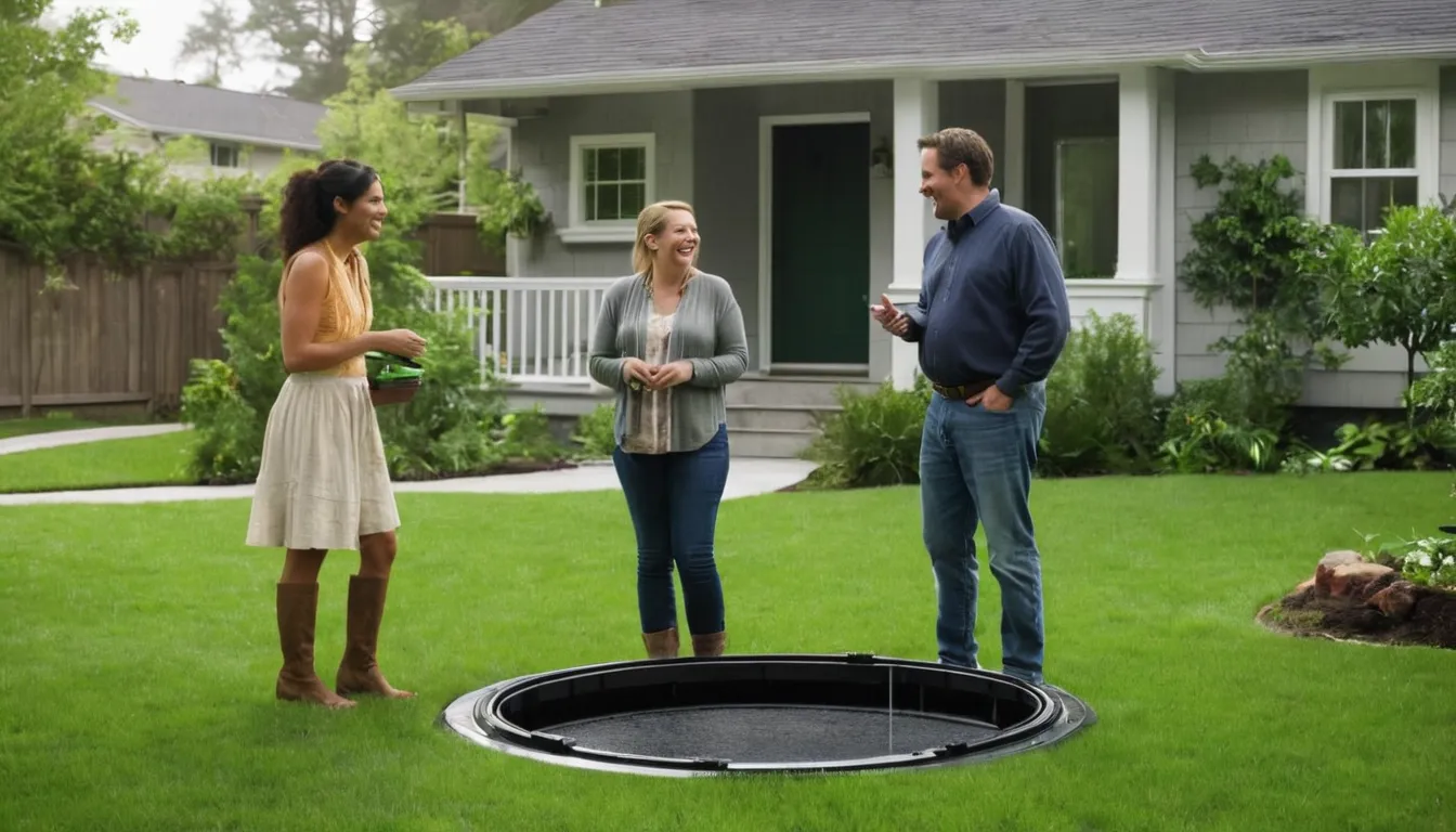 A homeowner talking with a local septic provider in the DuPont area